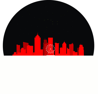 abstract city skyline