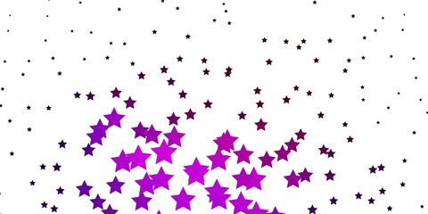 Dark Blue, Red vector template with neon stars. Modern geometric abstract illustration with stars. Theme for cell phones.