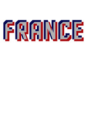 France 3D Effekt Frankreich Freunde streifen Party 