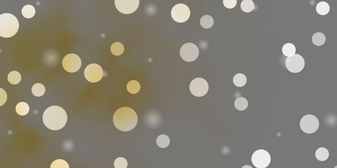 Light Orange vector layout with circles, stars. Abstract illustration with colorful shapes of circles, stars. Pattern for websites.