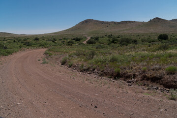 Separ Road winding through New Mexico.