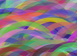 vivid multicolor curves abstract background