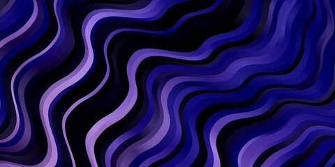 Light Purple vector background with curves. Illustration in halftone style with gradient curves. Template for cellphones.