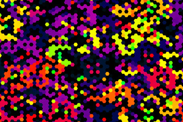 Fototapeta na wymiar Mosaic of Colorful Polygons