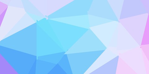 Obraz premium Light blue, red vector geometric polygonal layout.