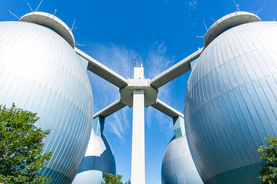 anaerobic digester at treatment plant