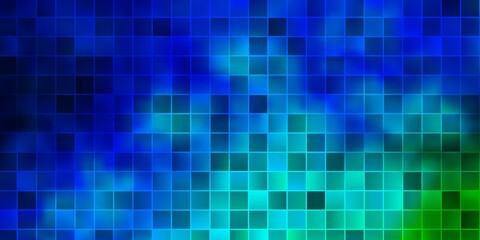Light Blue, Green vector backdrop with rectangles.