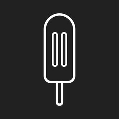 Vector hand drawn doodle sketch eskimo pie ice cream isolated on white background