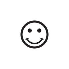 Smiley icon logo design template