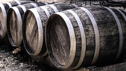 old fashioned barrels