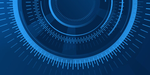 Blue abstract geometric scratches background circle