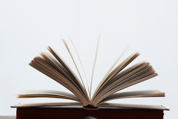 open book with yellow pages