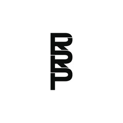 rrp letter original monogram logo design