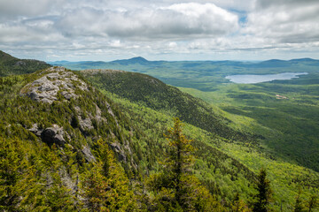 A ridged mountain range in Maine.  - 363389505