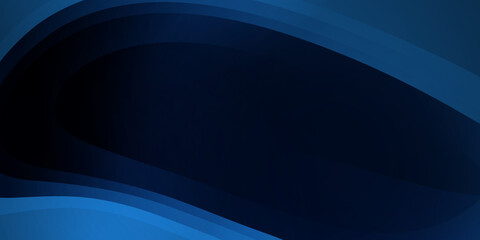 Modern 3D wave curve circle gradient abstract geometric background. Blue gradient presentation background.