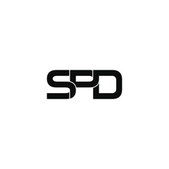 spd letter original monogram logo design