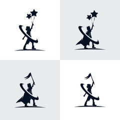 Set of kids dream logo