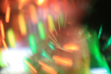 Closeup shot of glow vortex light effect on a dark background