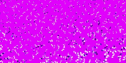 Light purple, pink vector pattern with abstract shapes.