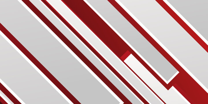 Abstract red white stripe lines diagonal modern background gradient color. Red maroon and white gradient with stylish line and square decoration suit for presentation design.