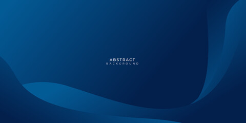 Abstract wave curve 3D background dark blue with modern corporate concept.
