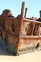 Maheno Shipwreck on Fraser Island, Queensland, Australia