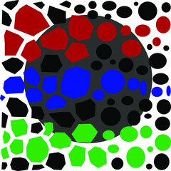 abstract vector background with big circle