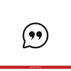 Speech bubble chat icon vector