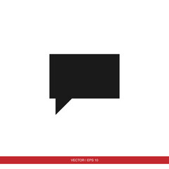 Speech bubble chat icon vector