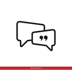 Speech bubble chat icon vector