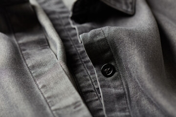 Close up of Men's shirt.