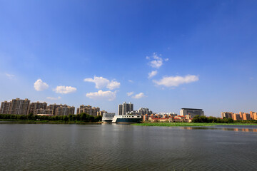 Summer Landscape of Waterfront City, Tangshan City, China