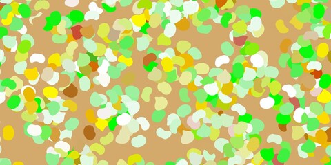 Light multicolor vector template with abstract forms.