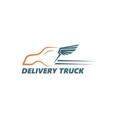 truck icon logo vector illustration design