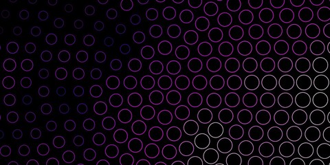 Dark Pink vector template with circles. Abstract decorative design in gradient style with bubbles. New template for your brand book.
