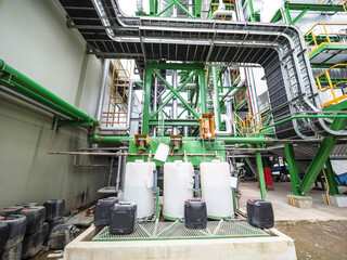 Cable tray in power plant.