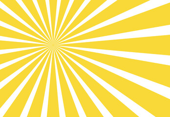 Abstract yellow sun rays background for your design. 