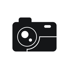 Camera icon design isolated on white background