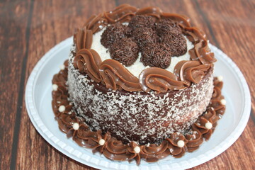 Torta de Brigadeiro de prestígio 