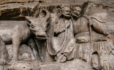 the dazu rock carvings in china