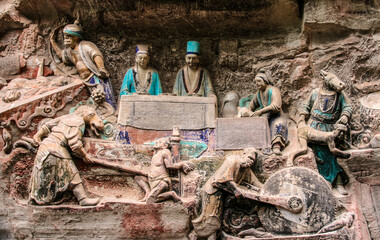 the dazu rock carvings in china