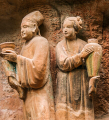 the dazu rock carvings in china