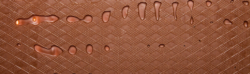 Smooth texture of milk chocolate.Chocolate photo background.
