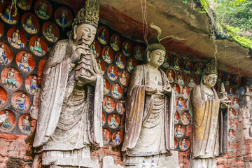 the dazu rock carvings in china