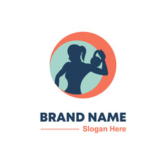 Obraz premium fitness logo