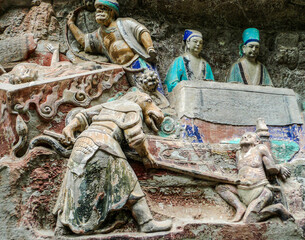 the dazu rock carvings in china