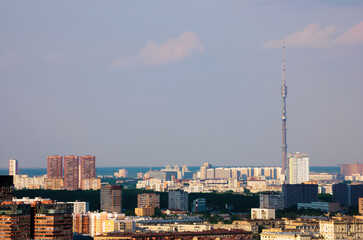 Moscow, Ostankino district, Ostankinskaya TV tower.