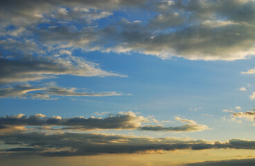 Obraz premium 夕暮れ 空 素材