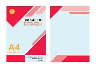vector brochure design in eps 10. simple template and ready to edit