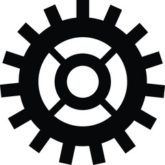 Obraz premium illustration vector icon of setting or wheel gear